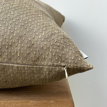 Brown Textured Cushion Cover, 6 of 6