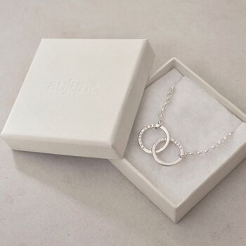 Personalised Hand Stamped Double Halo Bracelet, 3 of 10