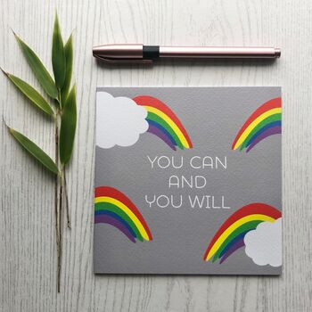 You Can And You Will Positivity Card, 2 of 2