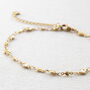 Gold Plated Graduated Hearts Anklet, thumbnail 4 of 7