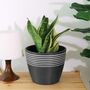 Contemporary Stripe Pattern Indoor Planter Flower Pot, thumbnail 11 of 12