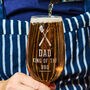 Personalised King Of The BBQ Beer Glass, thumbnail 4 of 4