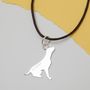 Hallmarked Silver Labrador Dog Necklace, thumbnail 2 of 4