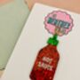 Hot Sauce Christmas Tree Decoration / Gift For Foodie / Chilli Lover Present / Novelty Festive Decoration, thumbnail 3 of 6