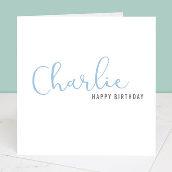 Personalised Happy Birthday Calligraphy Card, 2 of 7