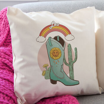 Personalised Cowgirl Zodiac Cushion, 2 of 5