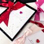 Personalised Bedazzled Red Love Heart Valentines Card, thumbnail 6 of 8