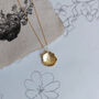 Small Rose Pressed Flower Necklace Gold Plated, thumbnail 8 of 10