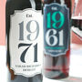 Personalised Birth Year Wine Bottle Labels, thumbnail 1 of 4