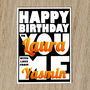 Personalised Names Birthday Card With Message, thumbnail 1 of 8