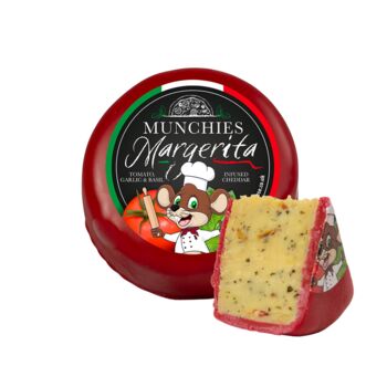 Munchie's Margherita Cheddar Cheese Truckle 200g, 2 of 2