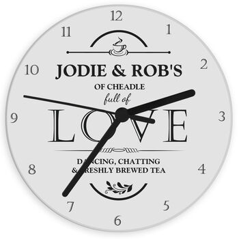 Full Of Love Personalised Wall Clock, 2 of 2