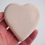 Handmade White Ceramic Heart Wedding Ring Dish, thumbnail 6 of 6