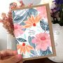 Happy Birthday Pink Floral Card, thumbnail 4 of 5