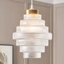 Fluted Ribbed Glass Lampshade, thumbnail 1 of 6
