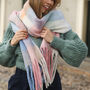 Pastel Multicoloured Check Winter Scarf, thumbnail 1 of 5