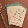 Set Of Six Winter Berries Christmas Cards, thumbnail 1 of 8