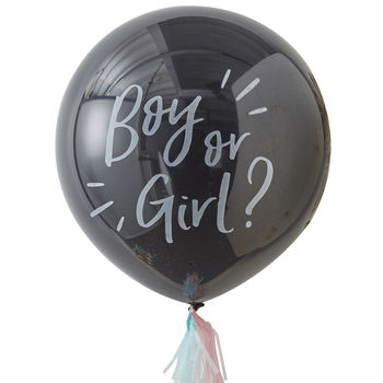 Baby Shower Gender Reveal Confetti Balloon Kit, 2 of 3