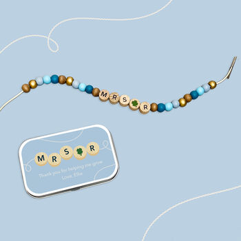 Personalised Teacher Friendship Bracelet, 8 of 12