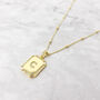 Sparkling Gold Vermeil Initial Pendant Necklace, thumbnail 1 of 8