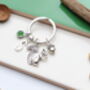Personalised Cute Squirrel And Acorn Keyring Nature Lover Gift, thumbnail 4 of 11