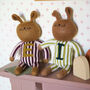 Personalised Handmade Bunny For Baby's First Christmas, thumbnail 2 of 6