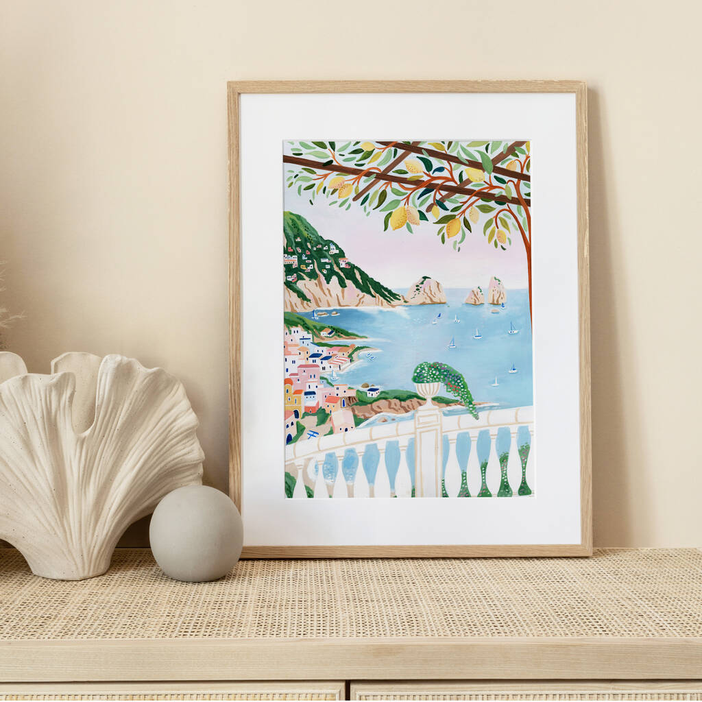 Capri Italy Art Print by TheRiverPrints