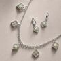 Moroccan Charm Opal Sterling Silver Huggie Hoop Earrings, thumbnail 5 of 8