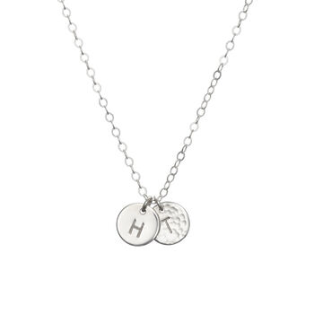 Dainty Sterling Silver Initials Necklace, 4 of 8