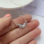 Silver Ladybird And Leaves Necklace, thumbnail 4 of 4