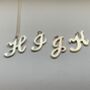 Sterling Silver Initial Necklace In A Romantic Script, thumbnail 5 of 8