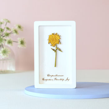 September Birth Flower Miniature Aster Wall Art Gift, 12 of 12