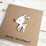 Baby Rudolf Reindeer Christmas Cards Pack Of Six, thumbnail 3 of 3