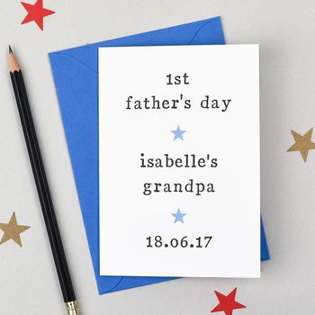 Personalised '1st Father's Day' Card, 3 of 5