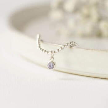 Sterling Silver June Birthstone Bracelet, 4 of 9