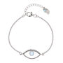 Eye Of Intuition Topaz Bracelet Silver Or Gold Plated, thumbnail 5 of 10