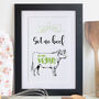We Have No Beef Vegan A4 Framed Print, thumbnail 1 of 2