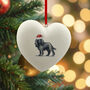 Cocker Spaniel Black Ceramic Bauble, thumbnail 3 of 4