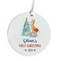 First Christmas Ceramic Ornament Gift For Baby, thumbnail 2 of 4
