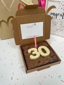 Birthday Brownie Letterbox Gift, 2 of 4