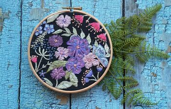 Nicotiana Flowers Embroidery Kit, 2 of 10