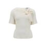 Cindy Blouse In Cream Vintage 1940s Style, thumbnail 1 of 2