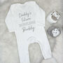 Daddy's Future… Buddy Personalised Babygrow, thumbnail 5 of 8