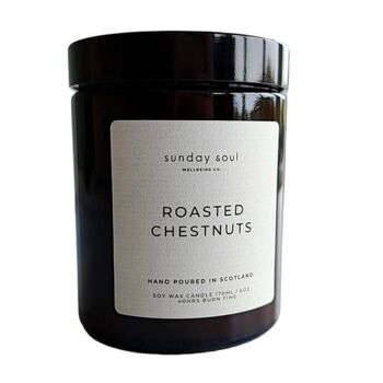 Roasted Chestnuts Christmas Scented Candle, 6 of 6