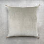 The Velvet And Linen Cushion Sage Green, thumbnail 1 of 7