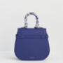Blue Agnes Top Handle Saddle Bag, thumbnail 6 of 9