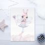 Magical Bunny Fairy Children's Colourful Pastel Print, thumbnail 1 of 2