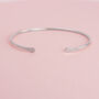 Smooth Cuff Set In Sterling Silver, thumbnail 8 of 8