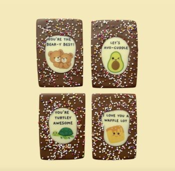 Four Pack 35g Mini Pun Milk Chocolate Bar In Gift Box Set Letterbox Friendly, 2 of 2