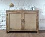 Rattan And Wood Sideboard Cupboard, thumbnail 1 of 4